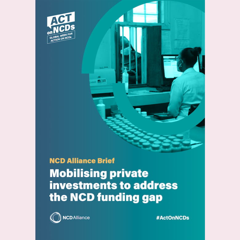 Mobilising private investments to address the NCD funding gap brief cover