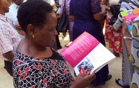Person reading Tanzania Advocacy Agenda